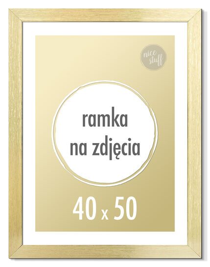 Ramka na zdjęcia 40x50 cm złota