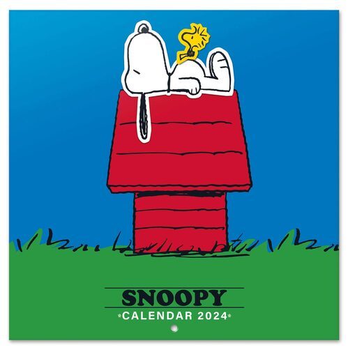 Okładka Oficjalnego Kalendarza Ściennego 2024 Snoopy