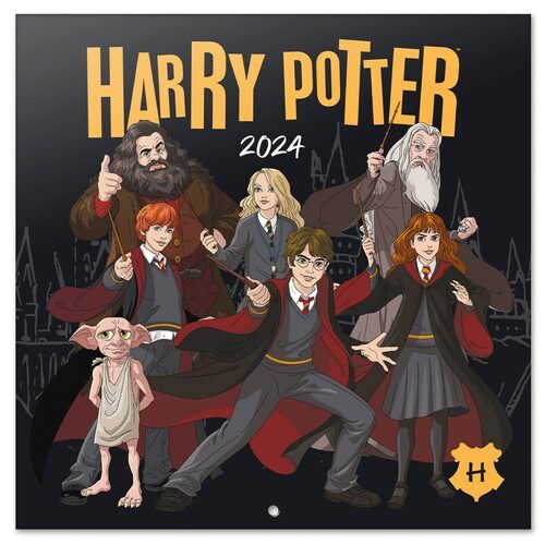 Okładka oficjalnego kalendarza ściennego Harry Potter 2024