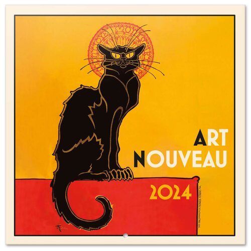 Okładka oficjalnego kalendarza ściennego Art Nouveau 2024