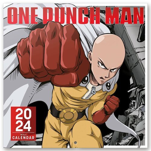 Kalendarz ścienny One Punch Man 2024 - Okładka