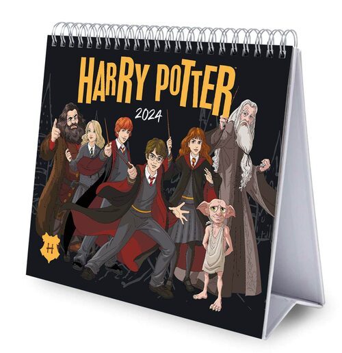 Całkowity widok na Kalendarz Biurkowy Harry Potter 2024