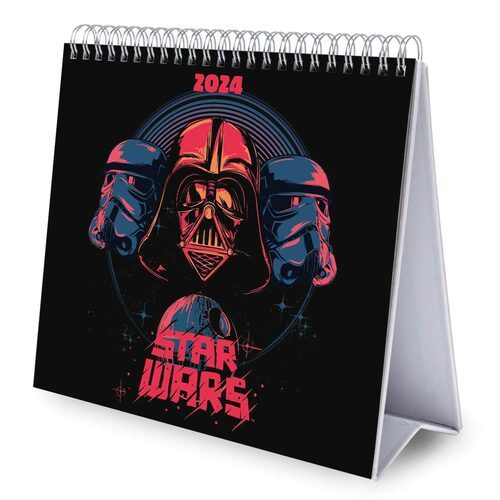 Całkowity widok na Kalendarz Biurkowy Star Wars Classic 2024