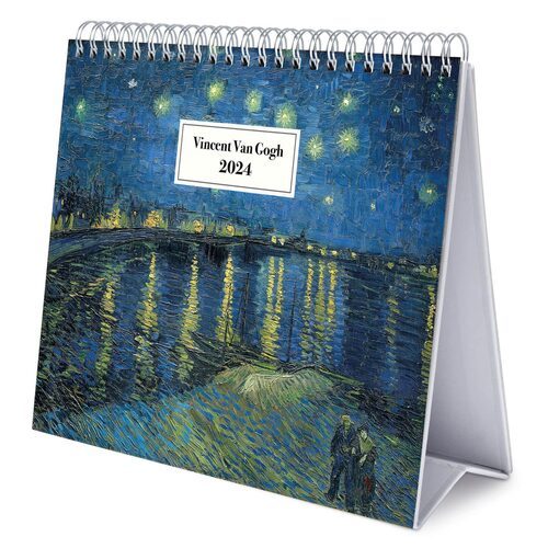 Pełen widok Kalendarza Biurkowego Van Gogh 2024