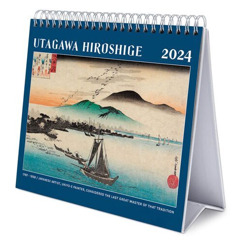 Pełen widok Kalendarza Biurkowego Hiroshige 2024