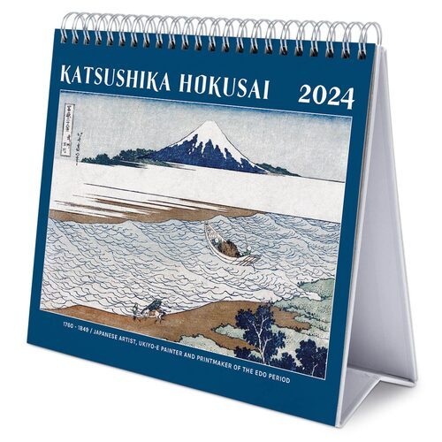 Pełen widok Kalendarza Biurkowego Hokusai 2024
