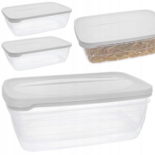 Pojemnik plastikowy żywność pudło lunchbox 2 x 3 L