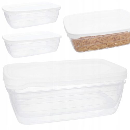 Pojemnik na żywność lunchbox plastikowy pudło 2x3l