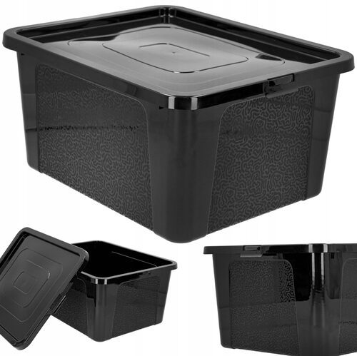Pojemnik plastikowy organizer box pudło 20l czarny