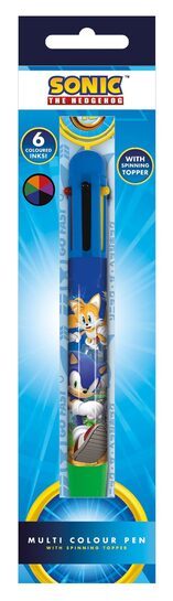 Sonic The Hedgehog Ring Spin - długopis wielokolorowy