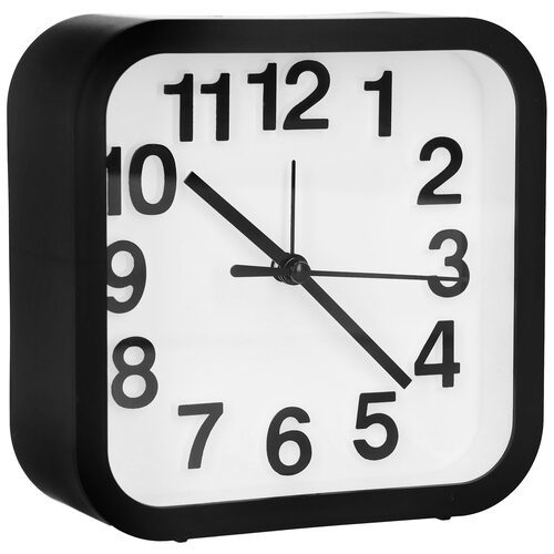 Budzik zegar zegarek klasyczny czarny alarm 13 cm