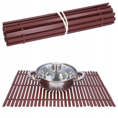 Mata bambusowa kuchenna stołowa pod talerz garnek 30x45 podkładka na stół