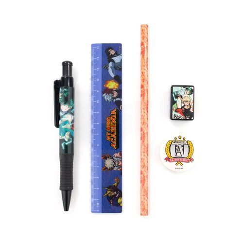 My Hero Academia All Might Plus Ultra - długopis, ołówek, linijka, temperówka i gumka do mazania