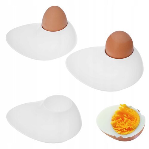 x2 Podstawki pod jajka stojak podstawka kieliszki do jajek białe komplet