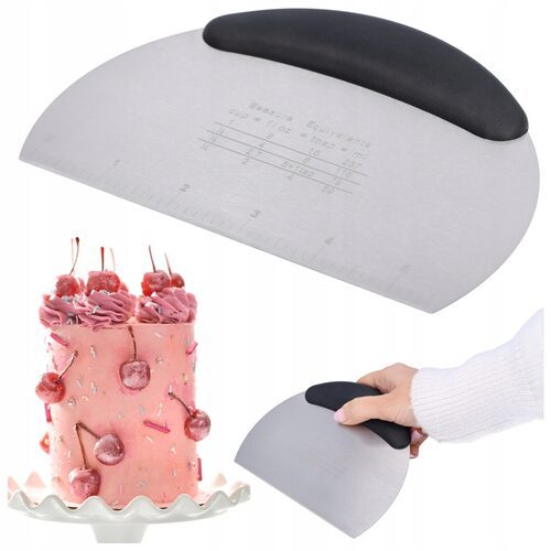 ŁOPATKA DO CIASTA nóż cukierniczy dekorator z miarką szpatułka 12 cm tort