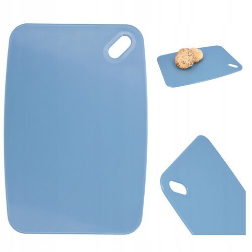 Deska plastikowa do krojenia kuchenna solidna niebieska deski 30x20 cm