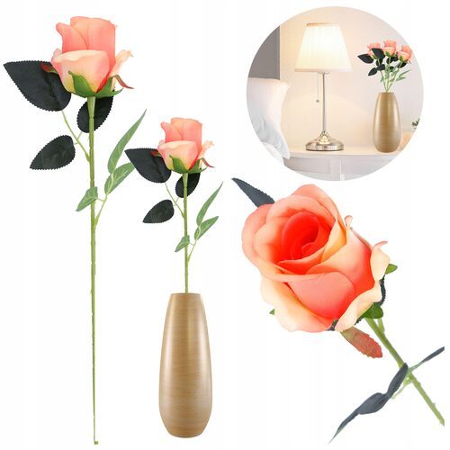SZTUCZNE KWIATY JAK ŻYWE sztuczna róża do wazonu bukiety dekoracyjne balkon