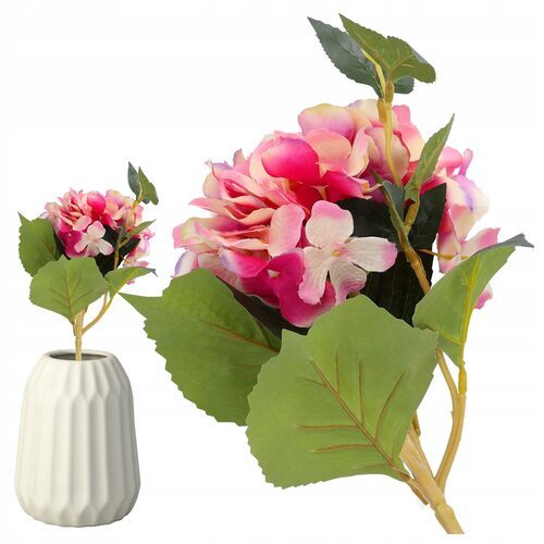SZTUCZNE KWIATY JAK ŻYWE hortensja duże dekoracyjne do wazonu na wielkanoc