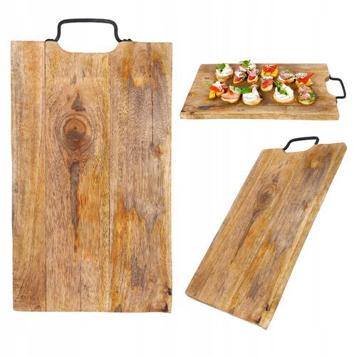 DESKA DO KROJENIA serwowania kuchenna solidna deski drewniane mango 43x19