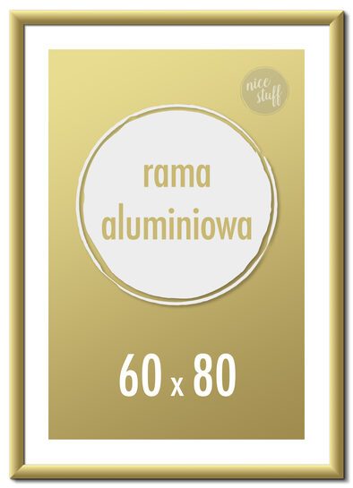 RAMKA NA ZDJĘCIA 60x80 aluminiowa ramki czarna