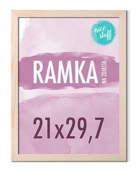 Ramka na zdjęcia 21x29,7 A4 sosnowa Ramki 29,7x21