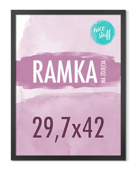 Ramka na zdjęcia 29,7x42 A3 Ramki 42x29,7 czarna