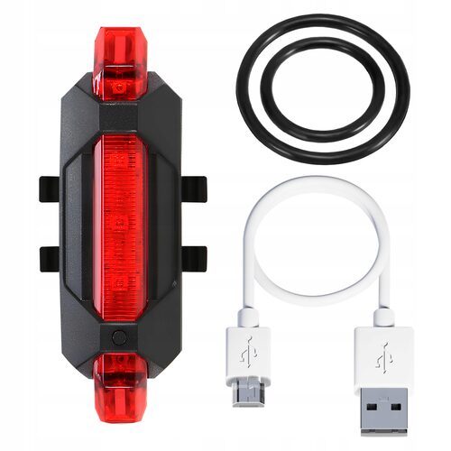 LAMPKA ROWEROWA oświetlenie usb led tylnia lampki do roweru na bagażnik