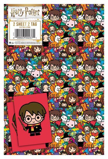 Harry Potter Chibi - papier do pakowania