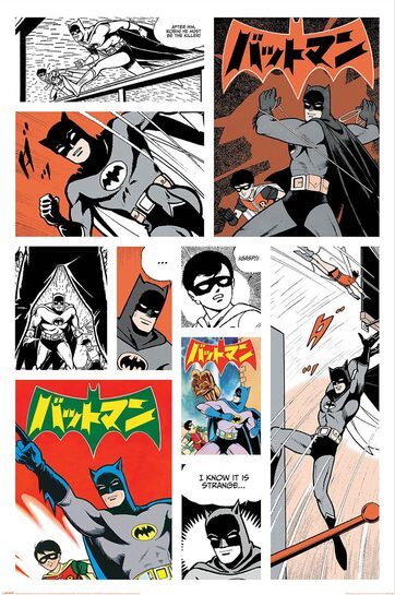 Batman Bat-Manga - plakat