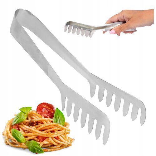 Szczypce do makaronu spaghetti nakładania sałatek akcesoria kuchenne 21 cm