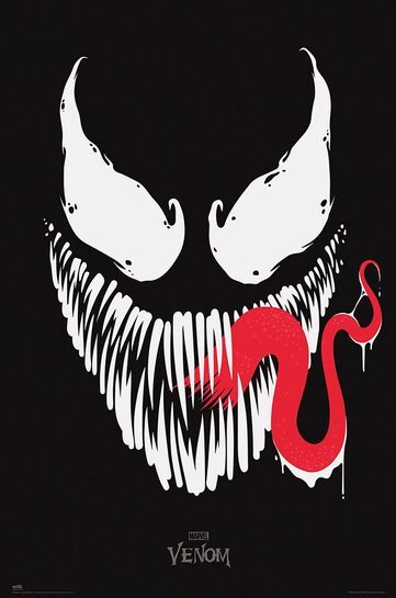 Marvel Venom Black Face - plakat