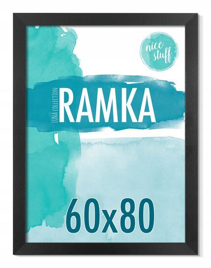 Ramka 60x80 Ramka na zdjęcia 60x80 ramki na zdjęcie czarna MDF foto rama