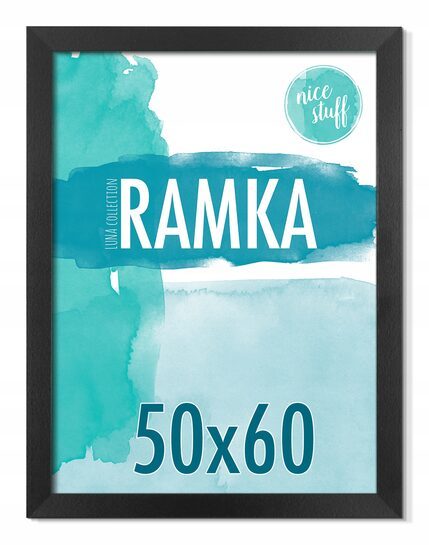 RAMKA 50x60 Ramka na zdjęcia 50x60 ramki na zdjęcie czarna MDF foto rama