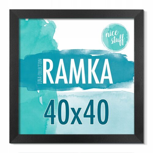 RAMKA 40x40 Ramka na zdjęcia 40x40 Ramki na zdjęcie czarne czarna MDF rama