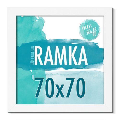 RAMKA 70x70 RAMKA NA ZDJĘCIA PLAKAT Ramki na zdjęcie biała białe duża