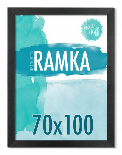 RAMKA 70x100 B1 Ramka na zdjęcia 70x100 Ramki na zdjęcie czarna czarne MDF