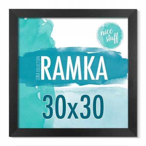 RAMKA 30x30 Ramka na zdjęcia 30x30 Ramki na zdjęcie czarne czarna MDF