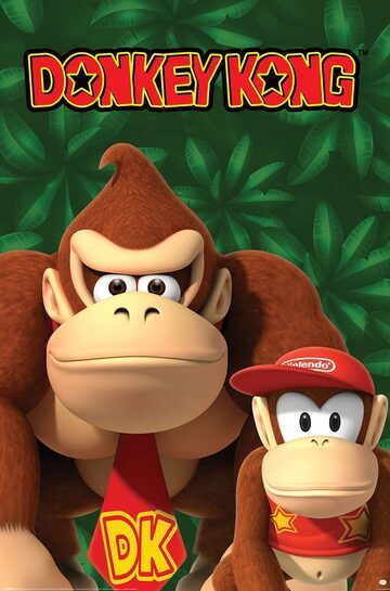 Nintendo Donkey Kong And Diddy Kong - plakat