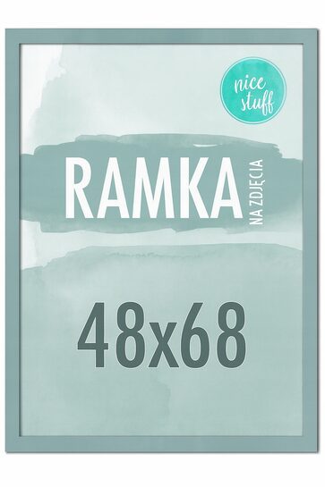 RAMKA NA ZDJĘCIA 48x68 RAMKI NA ZDJĘCIE 68x48 MDF NIEBIESKA SZARO-NIEBIESKI