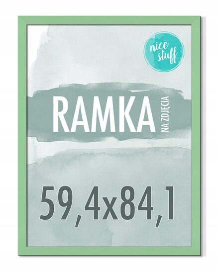 RAMKA 59,4X84,1 A1 RAMKA NA ZDJĘCIA Ramki na zdjęcie zielona miętowa