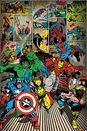 Bohaterowie Marvela Here Come The Heroes - plakat