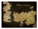 Gra o tron (Westeros and Essos Antique Map) - Obraz na płótnie
