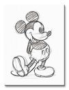 Mickey Mouse (Sketched Single) - Obraz na płótnie