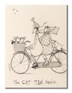 The Cat Taxi Service Sketch - obraz na płótnie