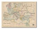 Stanfords Mapa Imperium Rzymskiego 1879 - obraz na płótnie