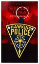 Stranger Things Hawkins Police - tkany brelok