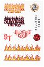 Stranger Things 4 Upside Down Battle - naklejki 39 sztuk