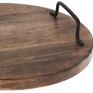 Taca kuchenna drewniana deska z uchwytami 30 cm