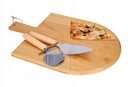 Deska do pizzy drewniana nóż łopatka zestaw