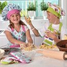 Fartuch kuchenny rękawica czapka dziecięcy zestaw